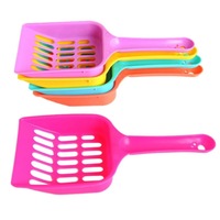 12 PCS Cat Litter Shovel Pet Cleanning Tool Plastic Scoop Cat Sand Cleaning Products(Random Color)