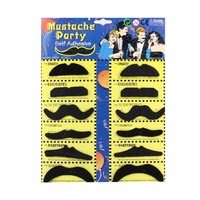 12 PCS Funny Halloween Props Self-adhesive Fake Mustaches Kit