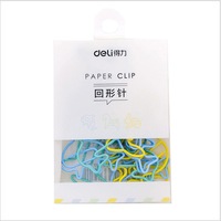 12 pcs/pack Cute Kawaii Mini Paper Clips Colored Metal School Office Stationery Binder Clips for Photos Tickets Notes Letter
