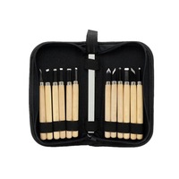 12 Pcs/set Woodcut Knife Handmade Wood Carving Utility Knife Rubber Carving Set Wood Carving Tool Set
