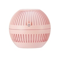 130ml Car Desk Mini Humidifier Aromatherapy Machine Bedroom Air Purifier with Colorful Atmosphere Lamp-Pink