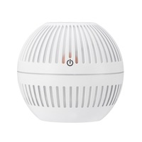 130ml Car Desk Mini Humidifier Aromatherapy Machine Bedroom Air Purifier with Colorful Atmosphere Lamp-White