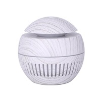 130ml Wood Grain Humidifier Wood Grain Aromatherapy Machine Anti-dry Protection Desktop Mini Air Purifier-White
