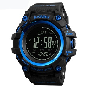1358 3ATM Waterproof Smart Watch Pedometer Barometer Thermometer Altimeter Compass Outdoor Climbing Smart Bracelet BLUE COLOR