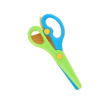 14 Pcs 137mm Mini Safety Round Head Plastic Scissors Student Kids Paper Cutting Minions Supplies for Kindergarten School