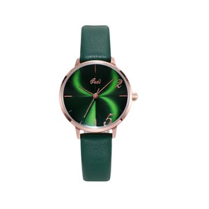 14020# Retro Forest Green Ladies Watch Korean Version of The Trend of Simple Waterproof Watch
