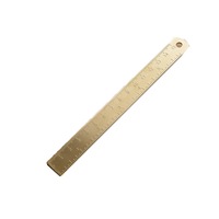 15Cm Brass Straight Ruler for School Office Stationery Metal Painting Drawing Tools Chancery Measuring Ruler Bookmark