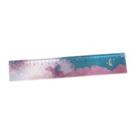 15cm Measuring Acrylic Ruler INS Style Wandering Stars Clouds Bullet Journal Accessories Aesthetic Korean Stationery Student