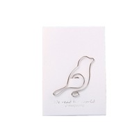 16 Pcs Animal Cat Bird Flowers Paper Clip Metal Books Stationery School Office Supply clothespins for photo decorative bookmark