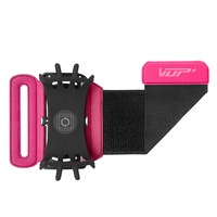 180�� Rotation Sport Running Cycling Adjustable Wrist Band Bag For 4-6 Inches Smartphone PINK COLOR