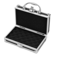 180x112x57mm/7.1"x4.4"x2.3" Aluminum Alloy Handheld Tool Box Portable Small Storage Case
