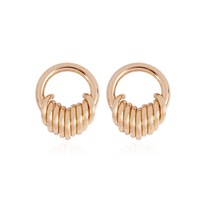 1Pairs Alloy Minimalist Hoop Earrings,Cute Huggie Earrings for Women