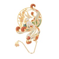 1PC Retro Classic Hollow Design Brass Bookmark Fashion Tasseled Hollowed Book Clip Pagination Mark Stationery School Supply