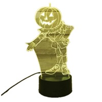 1Pcs Halloween Pumpkins Shape USB Battery Powered 3D Atmosphere Night Light Halloween Pumpkin-4