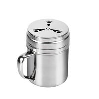 1pcs Stainless Steel Salt Pepper Shaker Set Condiment Box Cooking Seasoning Bottle Barbecue Tool Kitchen Harb And Spice Tools