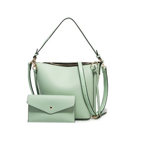 1Set PU Leather Purses and Handbags, Large Capacity Shoulder Bag with Small Wallet for Women