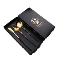 1set Stainless Steel Spoon Fork Chopstick Knife Set with Storage Gift Box Coffee Dessert Fork Spoon Kitchen Tableware Set