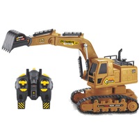 2.4G Wireless Remote Control Excavator 10 Channel Rechargeable Bulldozer Engineering Toy