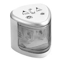 2 Double Holes Automatic Electric Pencil Sharpener Home School Office Desktop Students Supplies