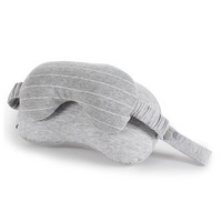 2-in-1 Sleeping Eye Mask Eyeshade Cover Shade U-shaped Travel Office Neck Support Pillow LIGHTGRAY COLOR