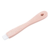 2 in 1 Window Groove Cleaning Brush Dustpan Set Keyboard Dead Angle Clean Tool PINK COLOR