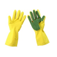 2 Pairs Creative Home Washing Cleaning Gloves Garden Kitchen Dish Sponge Fingers Rubber Household Cleaning Gloves For Dishwashing Cooking Glove 1 Pair