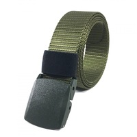 2 Pcs 135CM Automatic Buckle Nylon Belt Male Army Tactical Belt Mens Military Waist Canvas Belts Survival Cummerbunds Strap Army Green