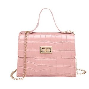 2 Pcs Bags for Women New Crocodile Pattern Handbag PU Fashion Shoulder Bag Chain Lock Messenger Bag Small Square Bag