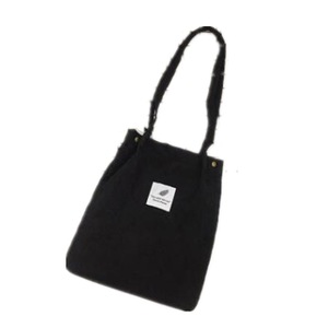 2 Pcs Bags for Women New Ladies Handbags Student Corduroy Tote Bag Casual Solid Color Shoulder Bag Reusable Beach Bag