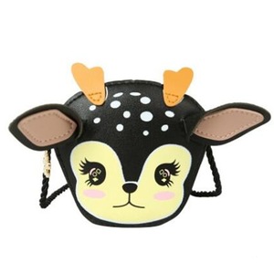 2 Pcs Cartoon Deer Children Mini Crossbody Bags PU Leather Girls Baby Shoulder Messenger Bag Princess Accessories Coin Purse Handbags