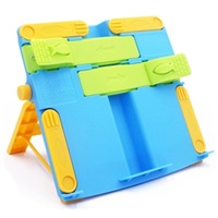 2 PCS Creative Folding Bookshelf Upgraded Portable Folding Student Book Stand Book Holder(Blue)