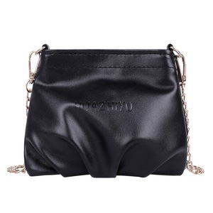 2 Pcs Fashion Exquisite Shopping Bag Women Solid Color Shoulder Handbag PU Leather Chain Crossbody Mini Phone Bags