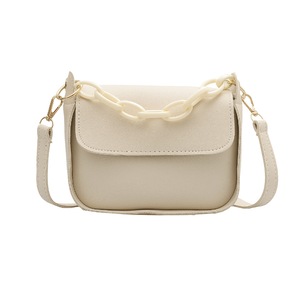 2 Pcs Fashion Solid Color Pu Leather Shoulder Bag Classic Texture Delicate Creative Chic Women Crossbody Handbags