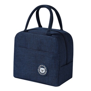 2 Pcs Female Lunch Food Box Bag Fashion Insulated Thermal Food Picnic Lunch Bags for Women kids Men Cooler Tote Camping Bag Case