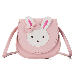 2 Pcs Girl Coin Purse Handbag Children Wallet Small Coin Box Bag Cute Rabbit Kid Money Bag Baby Shoulder Bag Change Purse