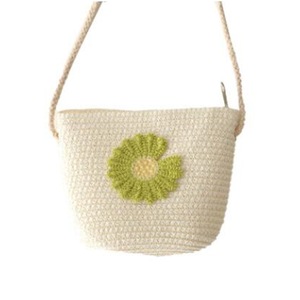 2 Pcs Girls' small bags, princess all-match coin purse, hand-woven children's mini fruit zipper bag, messenger bag