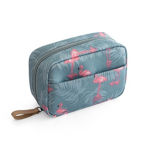 2 Pcs Mini Cosmetic Bag Flamingo Solid Color Travel Toiletry Storage Bag Beauty Makeup Bag Cosmetic Bag Organizer Special Offer
