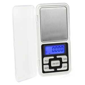 2 Pcs Mini Pocket Digital Scale Silver Jewelry Balance Gram Electronic Scales