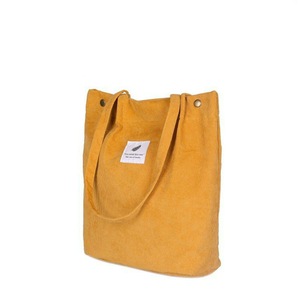 2 Pcs New Women Corduroy Shopping Bag Women's Canvas Handbag Shoulder Magnetic Buckle Shoulder Bag Bag Large Capacity Tote