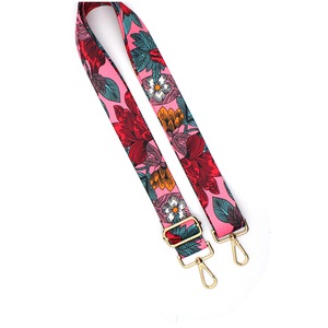 2 Pcs Nylon/Cotton Bag Strap Woman Colored Straps for Crossbody Messenger Shoulder Bag Accessories Adjustable Embroidered Belts Straps