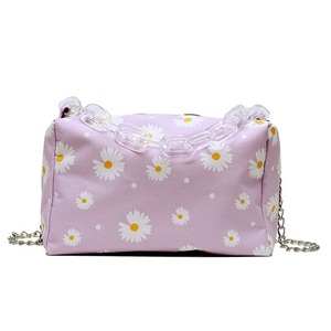 2 Pcs Nylon Women Casual Crossbody Bag Daisy Flower Lady Daily Travel Shoulder Pouch Youth Ladies Simple Versatile Bag