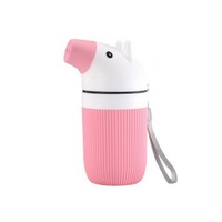 2 Pcs Portable Mini Home Manual Fruit Squeezer Juice Maker for Lemon Orange Pink