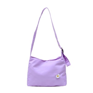 2 Pcs Simple Women Handbag Classic Texture Creative Delicate Design Daisy Flower Travel Daily Tote Portable Ladies Shoulder Bag