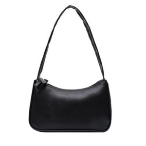 2 Pcs Soft PU Leather Women Purple Underarm Bag Retro Solid Color Ladies Baguette Handbags Fashion Design Girls Small Shoulder Bags