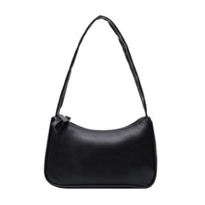 2 Pcs Soft PU Leather Women Purple Underarm Bag Retro Solid Color Ladies Baguette Handbags Fashion Design Girls Small Shoulder Bags