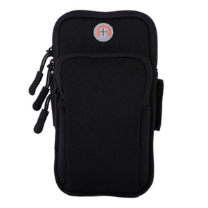 2 Pcs Sport Armband Waterproof Phone Holder Case Bag for 4-6 inch Phones(Black)
