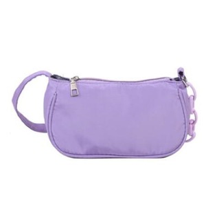2 Pcs Trendy Nylon Small Shoulder Bags For Women Casual Acrylic Chain Bag Simple Mini Totes Clutch Female Retro Underarm Bags