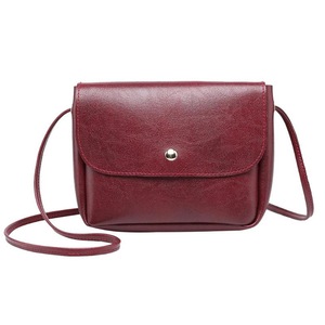 2 Pcs Vintage Solid Girls Shoulder Bag Female Fashion Handbags Women Pu Leather Small Flap Satchel Crossbody Bag