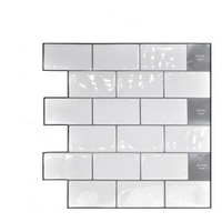 2 Pcs Waterproof Self-adhesive 3D Wall Sticker DIY Kitchen Bathroom Dormitory Furniture YJC0071Y