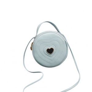 2 Pcs Women Fashion Elegant Round Solid Color Shoulder Bag Crossbody Bag blue